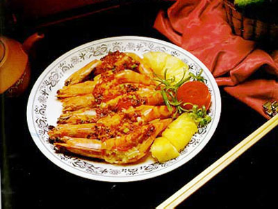 蒸蒜香大虾