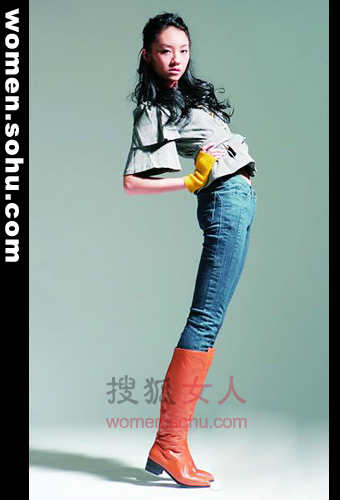 厚<em>短裤配</em>俏皮靴 百变入冬扮靓不冷-搭配-<em>女性</em>