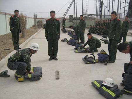 兰州消防新兵连第二阶段训练如火如荼-兰州消