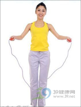 美腿秘诀:简单跳绳操-美腿-女性