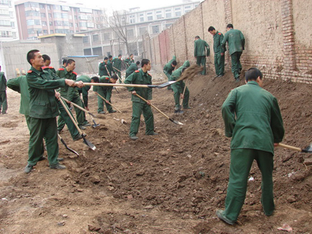 兰州消防西固中队官兵大力开展菜篮子建设-
