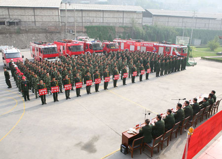 兰州消防和谐杯篮球比赛拉开帷幕-兰州消防