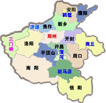 河南省地图-网上看河南|采风|河南|地图
