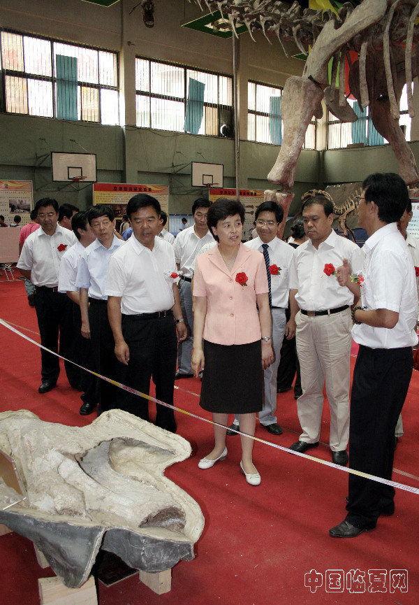 中国地质调查局地层与古生物中心正式授牌甘肃省永靖县为"中国恐龙之