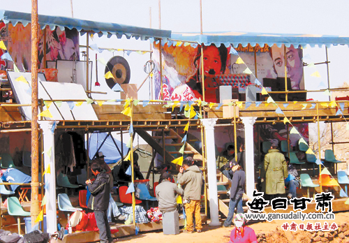 记者景泰探班《决战刹马镇》\孙村长\今迎大美