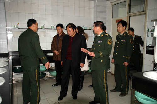 定西市文明办验收消防支队文明单位创建活动-