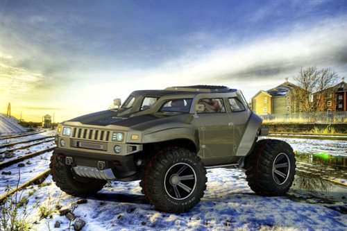 悍马HB紧凑型越野概念车假想图曝光-悍马|越野