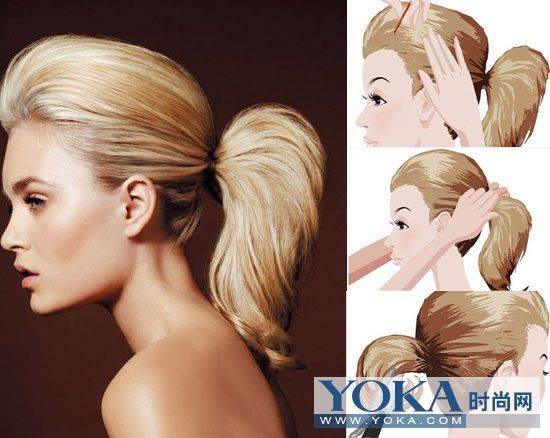 干练女人首选 <em>蓬松马尾</em>辫DIY-<em>马尾|发型</em>-女性