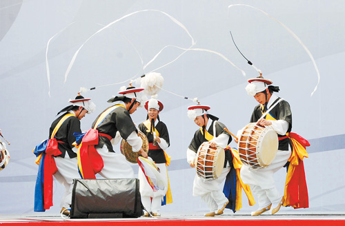 韩国传统民族舞蹈表演