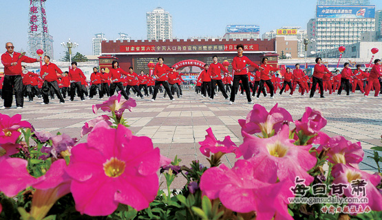 甘肃省举行第六次人口普查宣传日活动(图)-人口