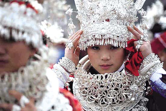 贵州苗族山寨欢度姊妹节-贵州|苗族|姊妹节-每