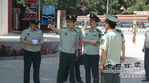 总队督察组深入兰州消防支队基层中队检查工作