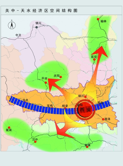 关中-天水经济区为陇南实现跨越式发展提供了
