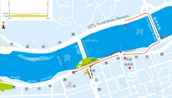 快看 环湖赛兰州市区有哪些路段交通管制(附图