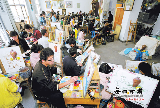 甘肃省普通高校美术专业统考将于明年1月2日