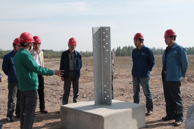 哈郑±800输电线路工程铁塔基础中间验收有序
