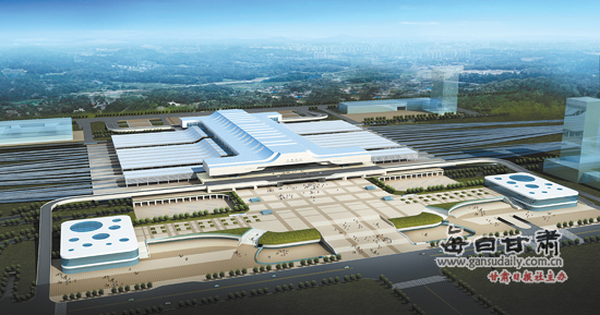 兰州西客站会聚10条铁路干线高铁与地铁将零