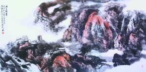 指墨间的老总--张兴武指墨画赏析-情趣|赏析-每美女要墨画情趣内衣穿图片