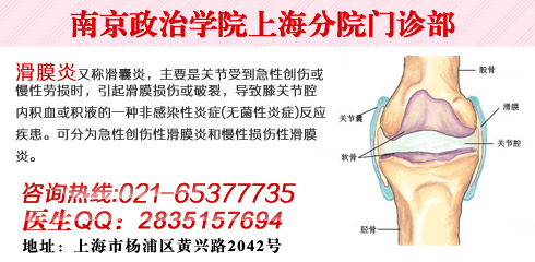 上海哪个医院看治疗滑膜炎好