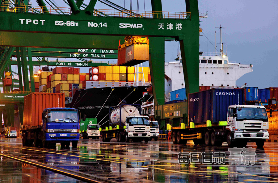 天津港太平洋国际集装箱码头:建绿色低碳港口(高清组图)-天津港|太平洋-每日甘肃-国内