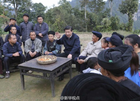 习近平赴湘西调研扶贫攻坚(图)-习近平