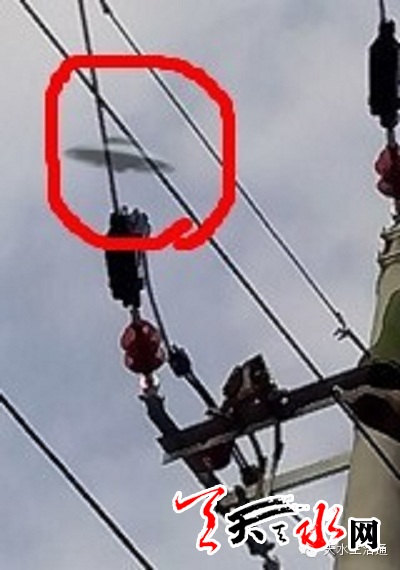 前日,天水市民拍到不明飞行物