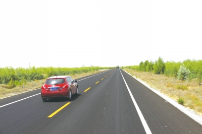 张掖公路管理局养护维修工程处承建国道227线养护维修工程