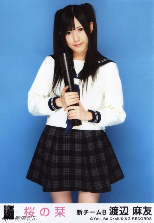 组图:萌神驾到!AKB48渡边麻友双马尾造型激萌