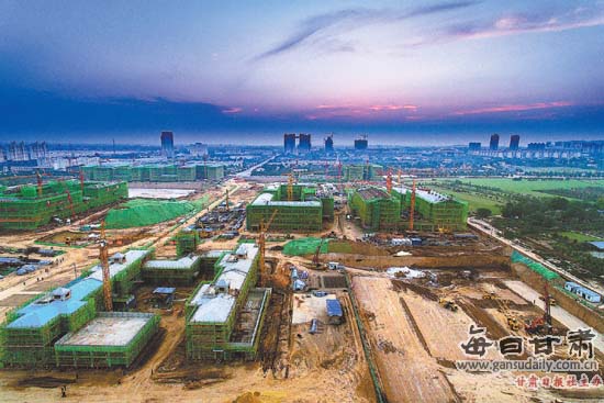 北京师范大学庆阳附属学校建设现场-学校|建设