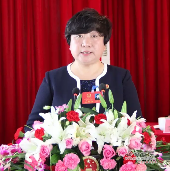 每日甘肃 白银 景泰县 正文    张文玲代表景泰县第十五届人民政府向