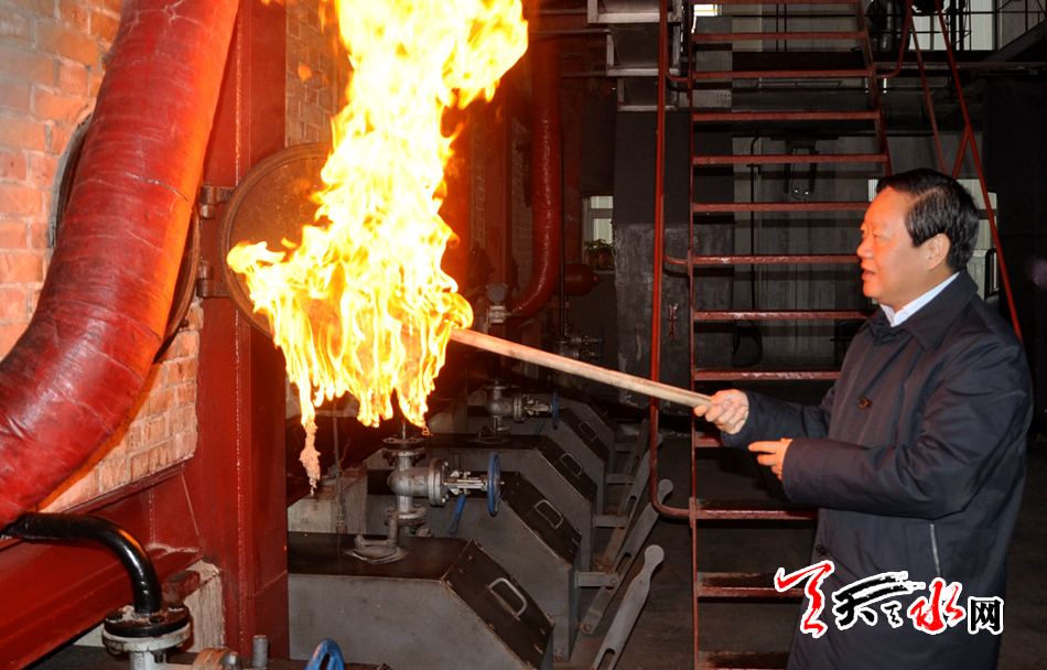 为天水市供热公司庆华供热站锅炉点火