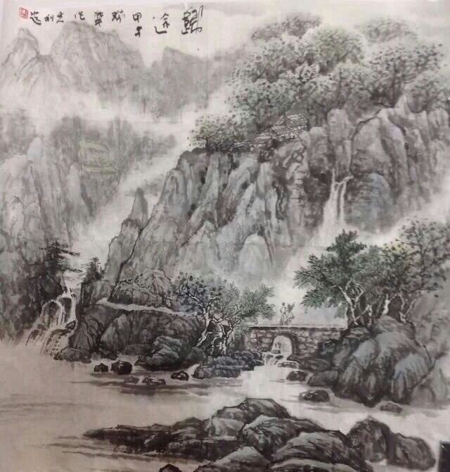 王瑞花山水画作品赏析