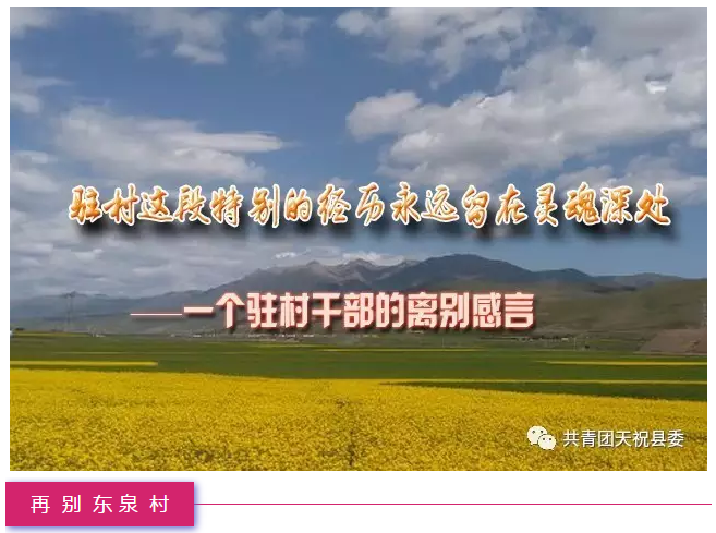 一个驻村干部的离别感言:驻村这段特别的经历