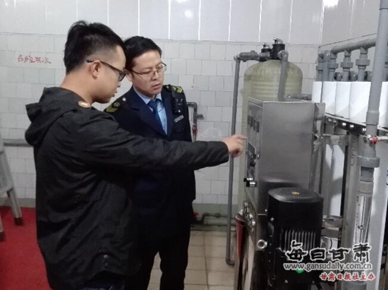 玉门市玉门镇整治大桶装饮用水生产企业