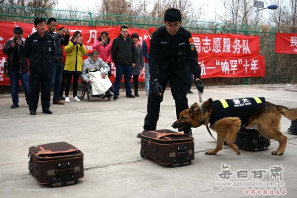 白银市局警犬基地举行"警营开放日"活动