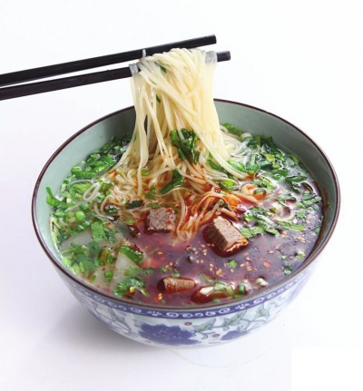 每日甘肃网 兰州 兰州市 兰州牛肉面成网红 资料图片