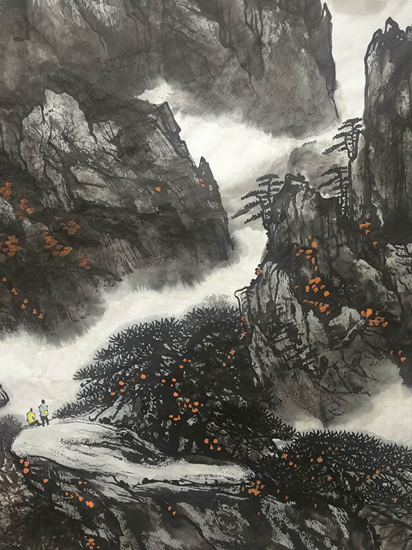 黄山松海