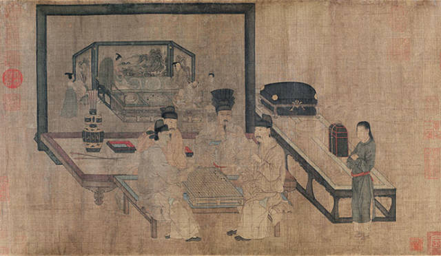 24、《重屏会棋图》/周文矩
