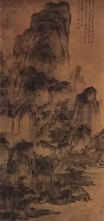 37、《溪山楼观图》/燕文贵