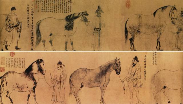 38、《五马图》/李公麟