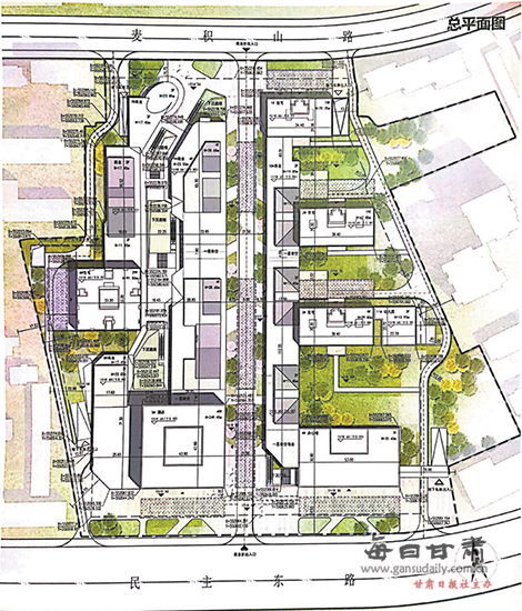 又一个大型商住项目即将落地兰州环球中心项目平面图亮相