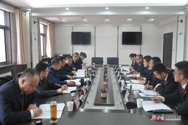 省高院副院长唐斌一行调研白银区院刑事审判工作