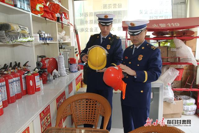 白银靖远消防大队开展"3.15"消防产品专项检查