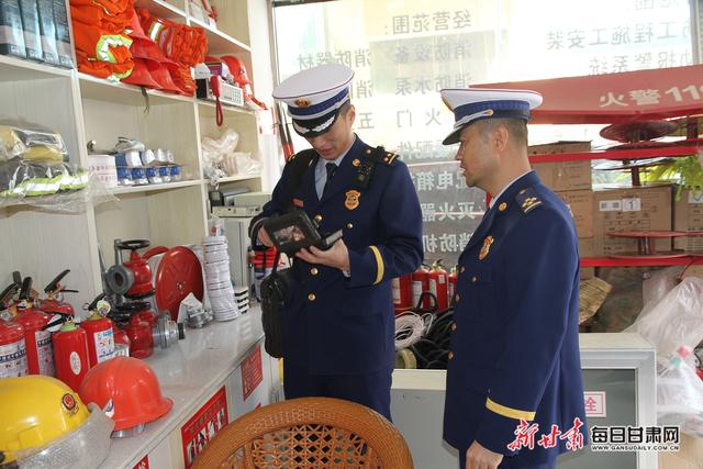 白银靖远消防大队开展"3.15"消防产品专项检查