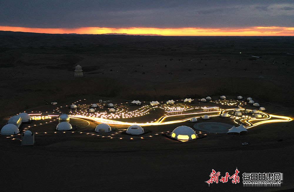 民勤摘星小镇 大漠中最耀眼的"星空-图库-每日甘肃网