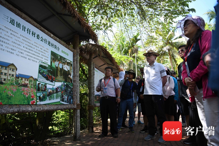 抗疫英雄及全国网媒记者编辑走进保亭黎村：了解黎族风情 细品黎家美食