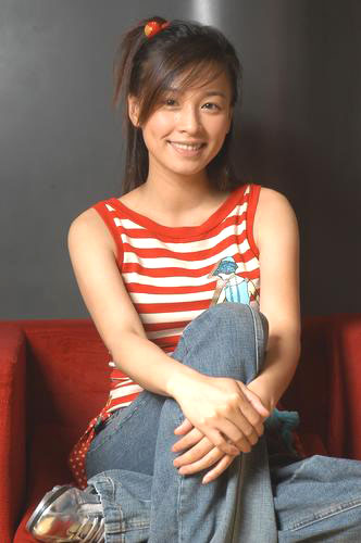 【组图】张庭可爱运动装