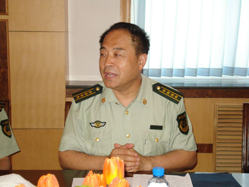 消防总队政委李金生检查指导定西支队奥运消防安保工作