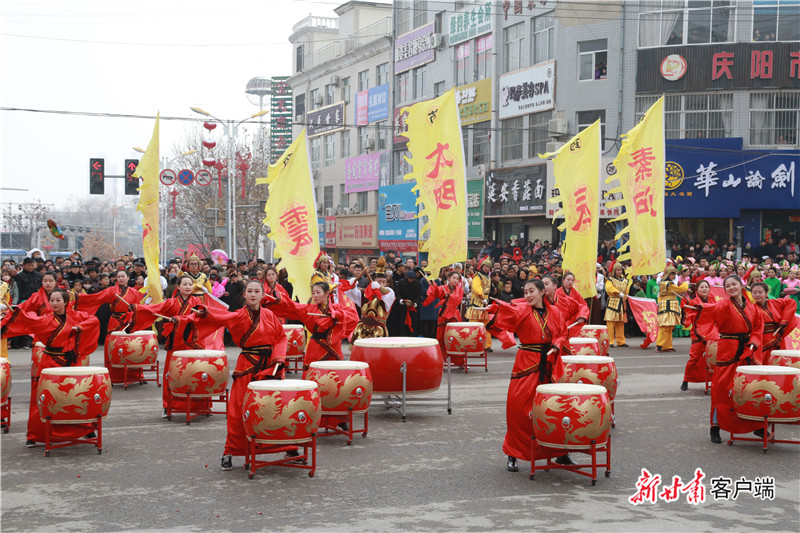 庆阳:火红的社火"耍"起来