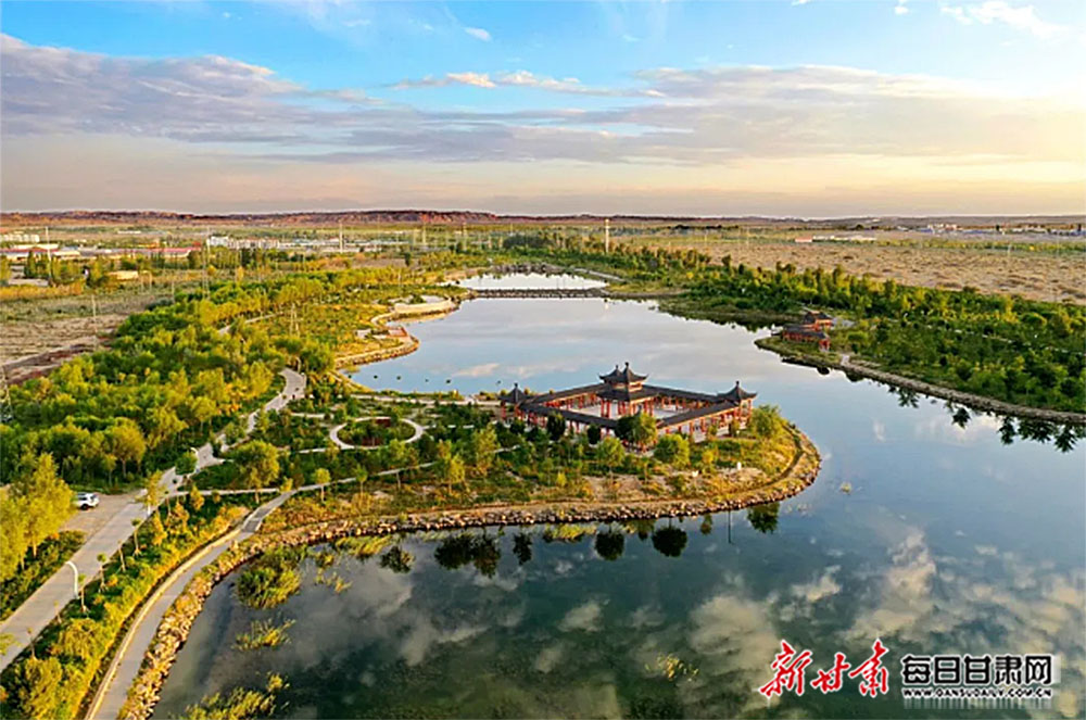 金塔绘就城乡生态文明新画卷-图库-每日甘肃网